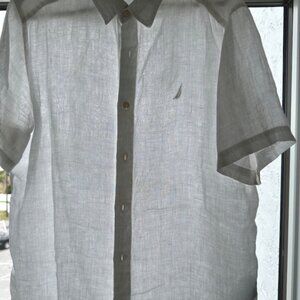 Mens Nautica Shirt Short Sleeve